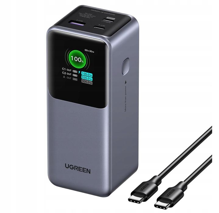 UGREEN Nexode Powerbank 20000mAh 2x USB-C PD 3.1 USB 130W