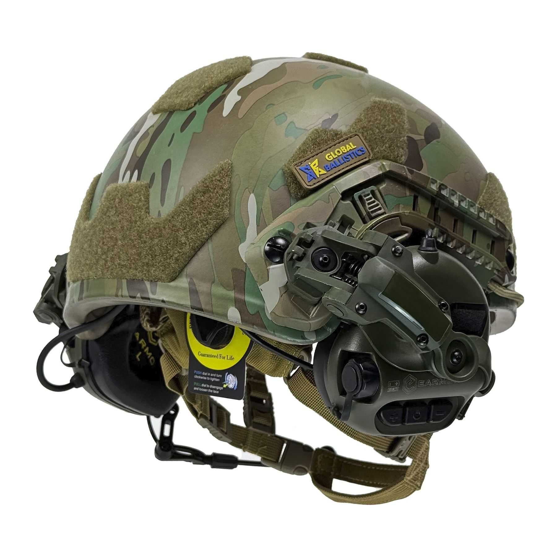 Шолом FAST мультикам + навушники в комплекті Earmor M32/M31 Plus