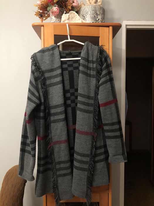 Kardigan / długi sweter zastępujący kurtkę