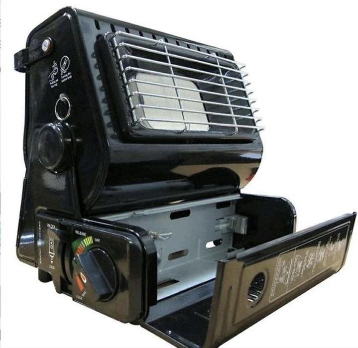 Портативная газовая печь с обогревателелем Happy Home,туристическая