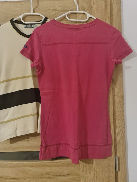 3 bluzki koszulki t-shirt S 36 krótki rękaw