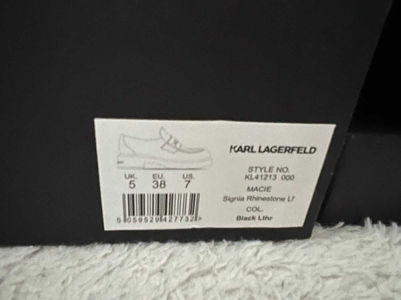 Loafersy Karl Lagerfeld Czarny