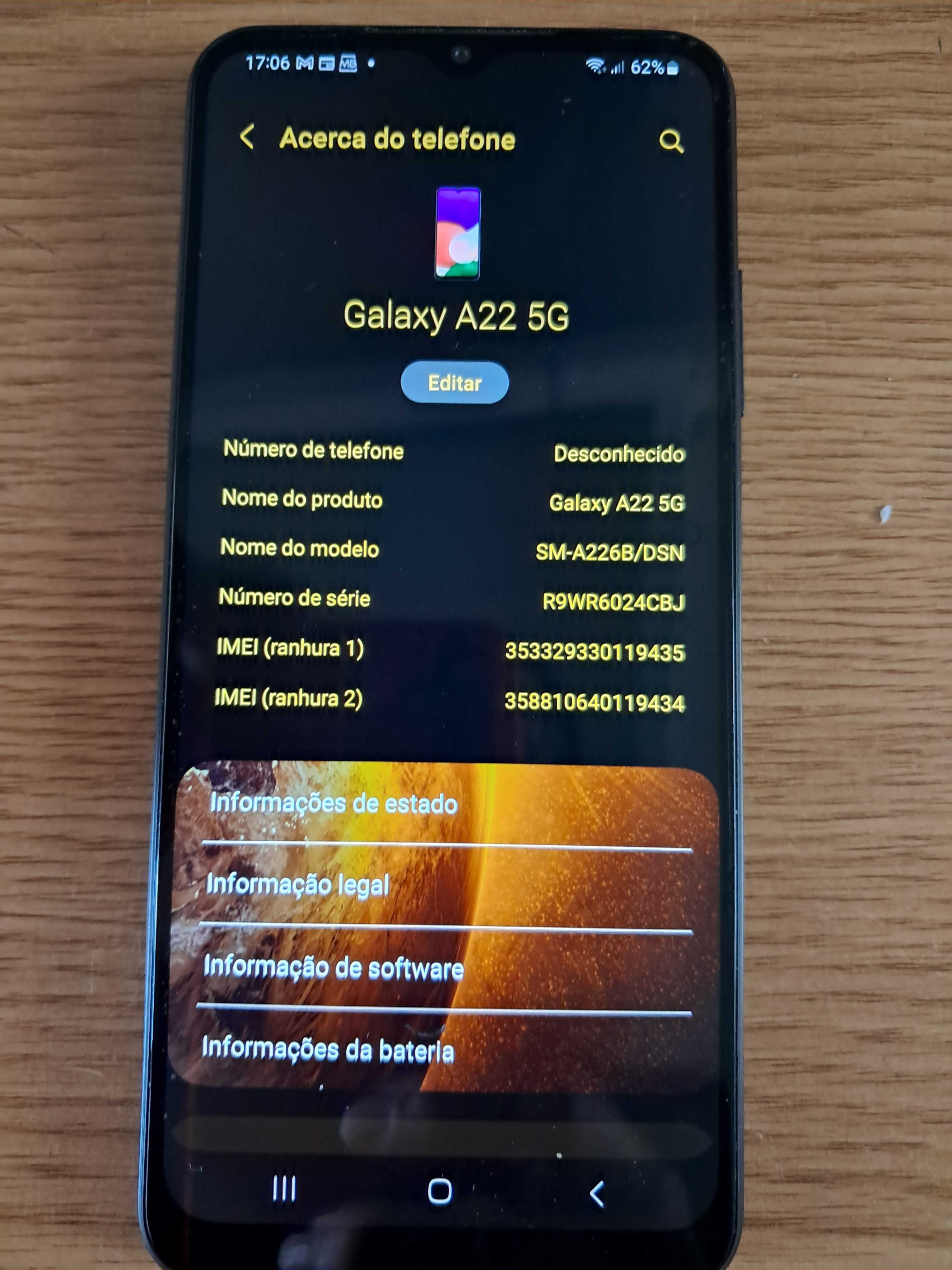 Samsung Galaxy A22 , 4GB de Ram, 5G