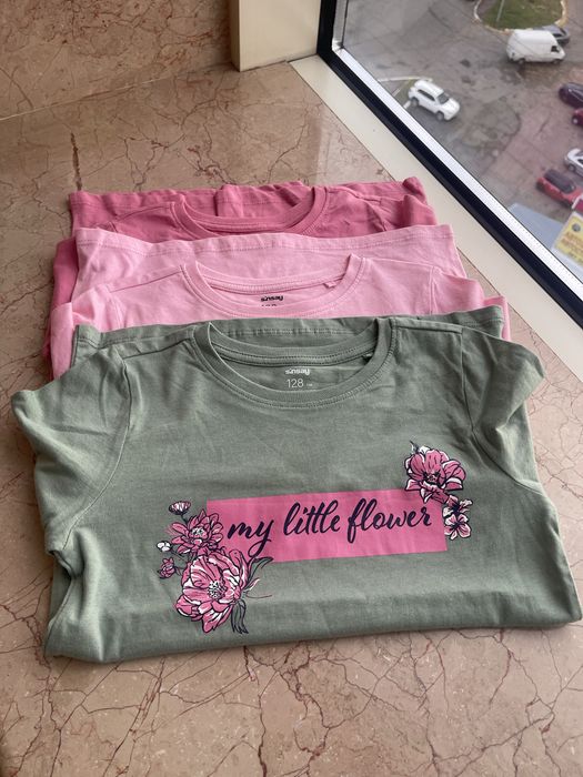 Sinsay бозовий бавовняний реглан для дівчинки в школу кофта лонгслів