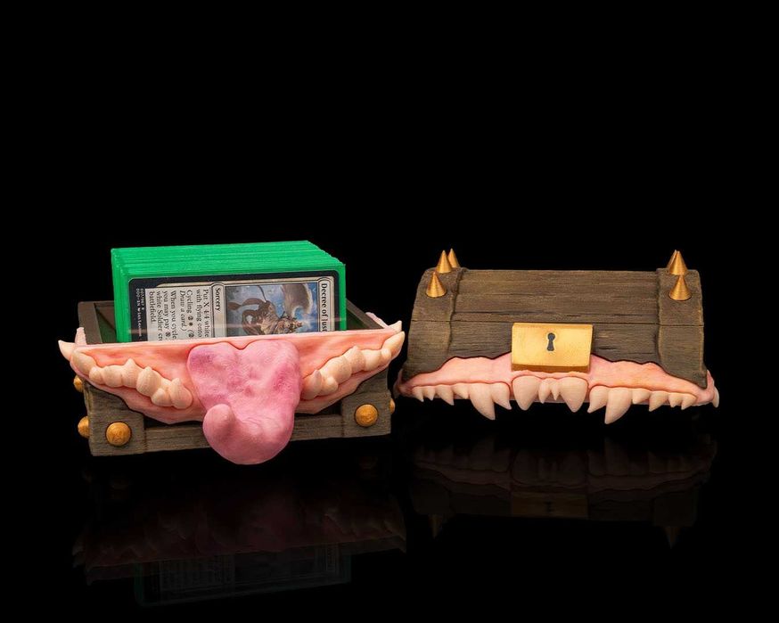 Deck Box „Mimic's Feast” Skrzynia Skarbów, Która Cię Pożre! DnD RPG