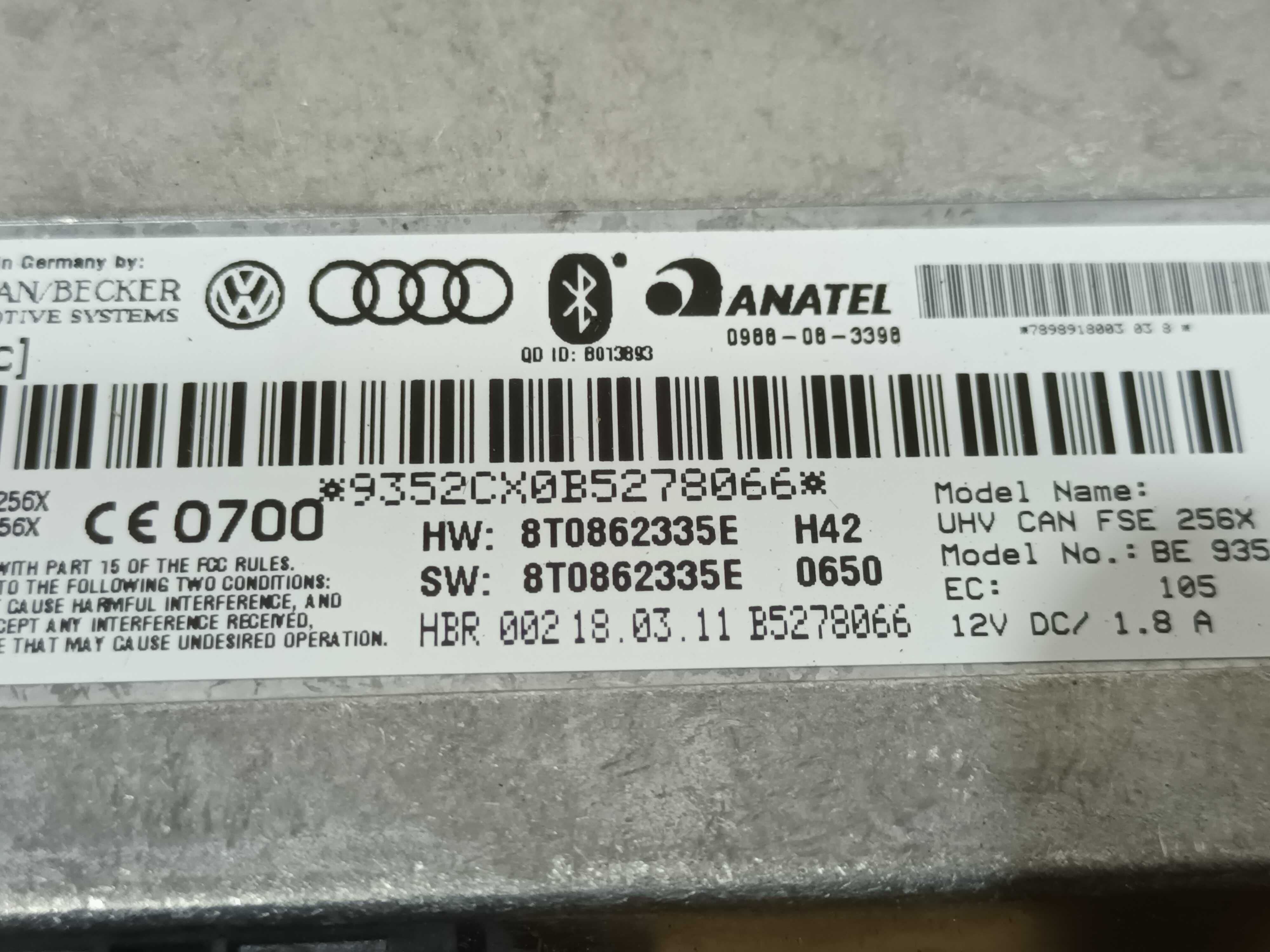 Moduł sterownik BLUETOOTH telefonu AUDI A4 B8 A5 Q5