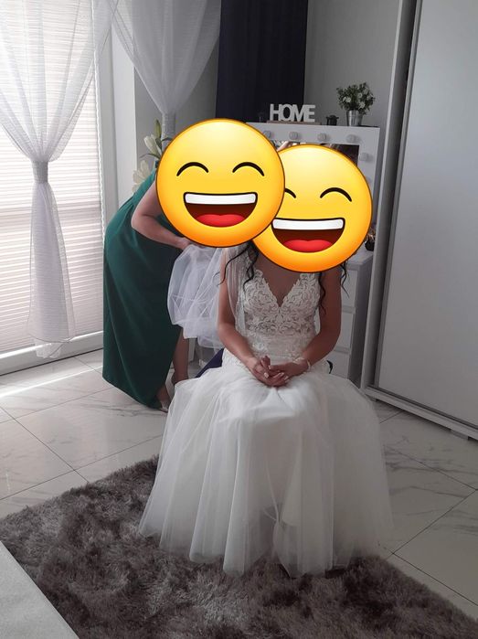 Suknia Minelii ślubna rybka