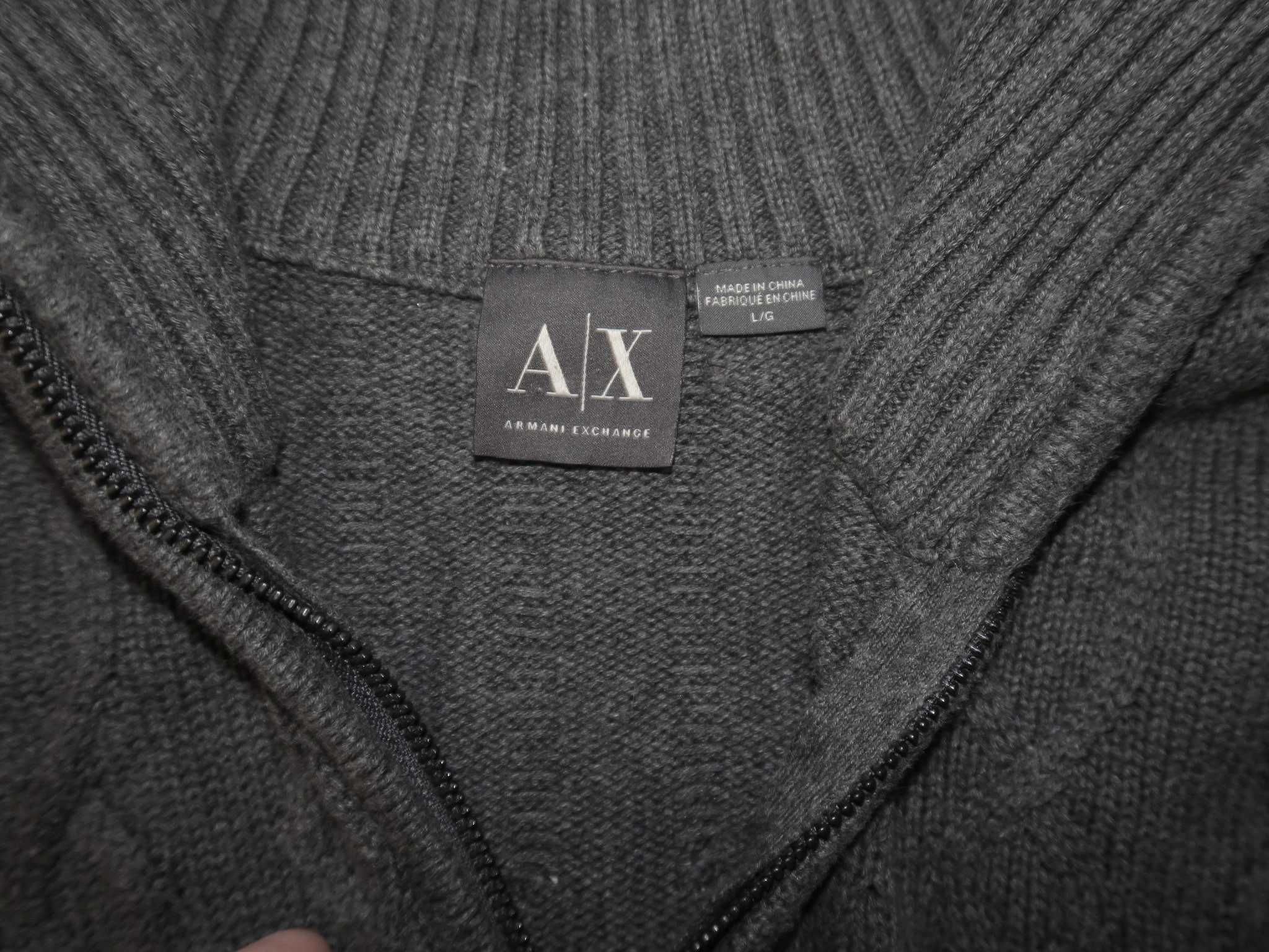 Armani sweter halfzip M/L