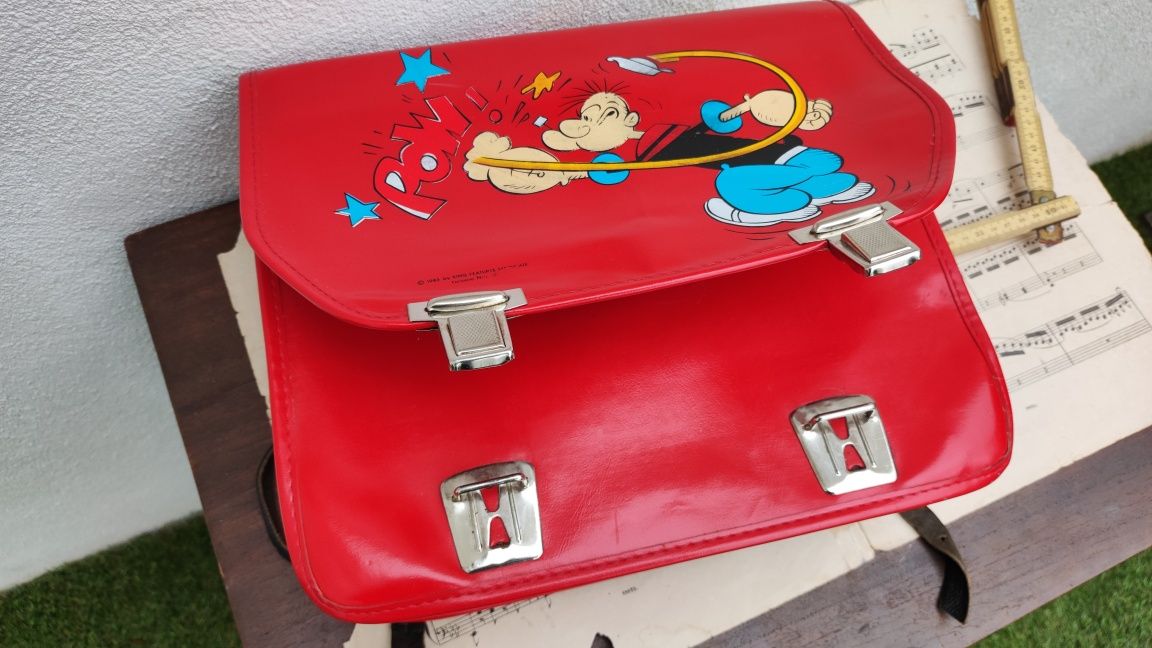 Mochila Escolar Popeye Antiga