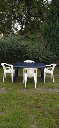 Komplet ogrodowy Stół + 4 krzesła