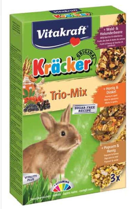 Vitakraft KRACKER 3 SZT mix DLA królika/POPCO