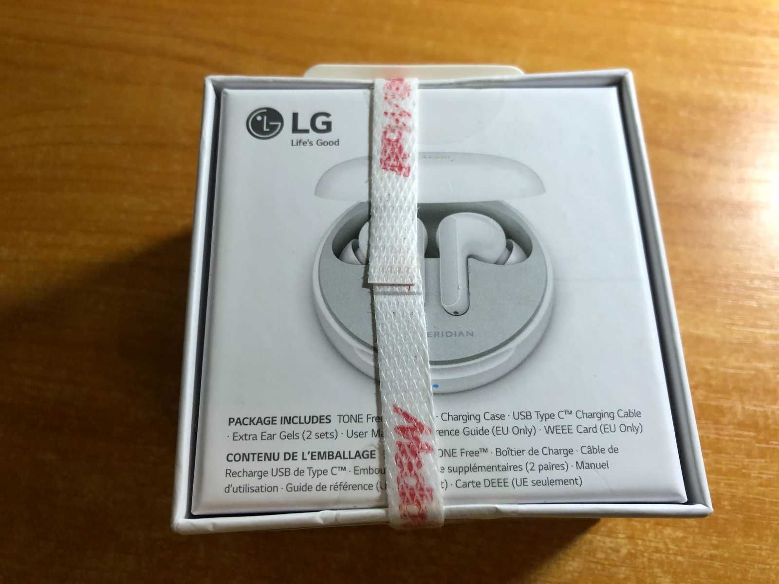 Słuchawki Dokanałowe, True Wireless LG TONE Free HBS-FN4 Biały NOWE !