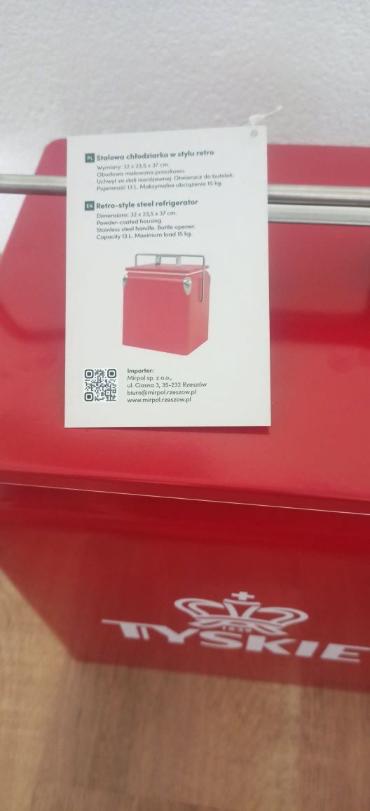 Lodówka turystyczna+wkłady Tyskie 13l