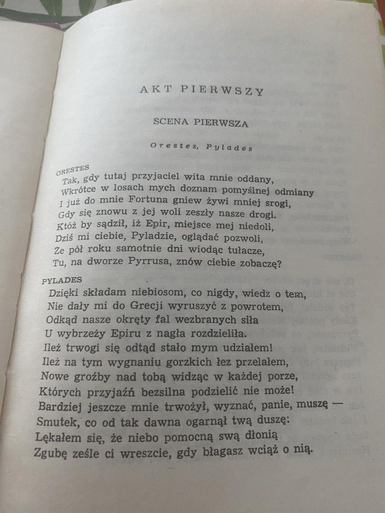 Andromacha Jean Racine tragedia w pięciu aktach