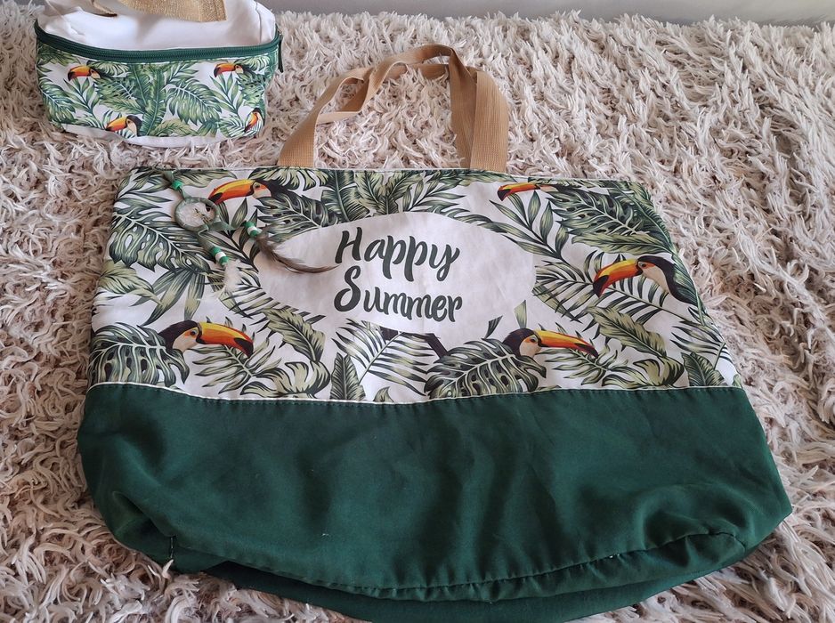 Torba i kosmetyczka Yves Rocher letnia Happy Sommer tukan