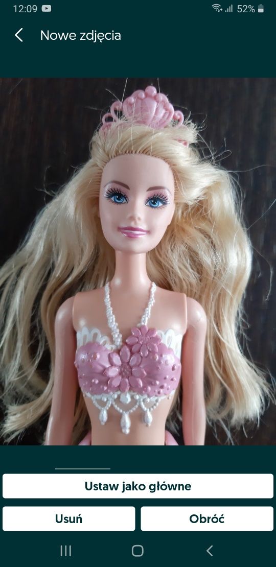 Syrenka barbie Lalką mattel