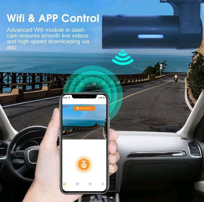 Відеореєстратор для автомобілів, камера, реєстратор,  Wi-Fi, FULL HD
