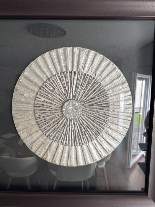 Vendo quadro circulos fundo preto