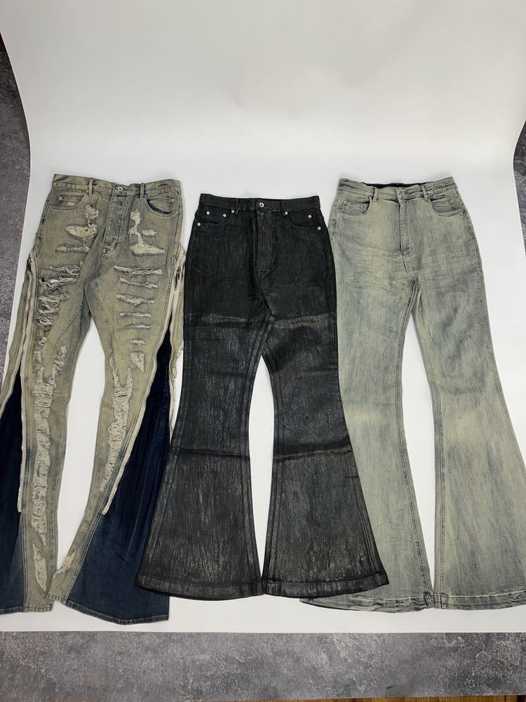 Rick Owens flared jeans DRKSHDW opium archive клеш кльош джинси штаны