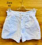 Шорты белые джинсовые Zara