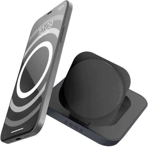 Зарядка Zens Magnetic Nightstand Charger Black - кредит 0%