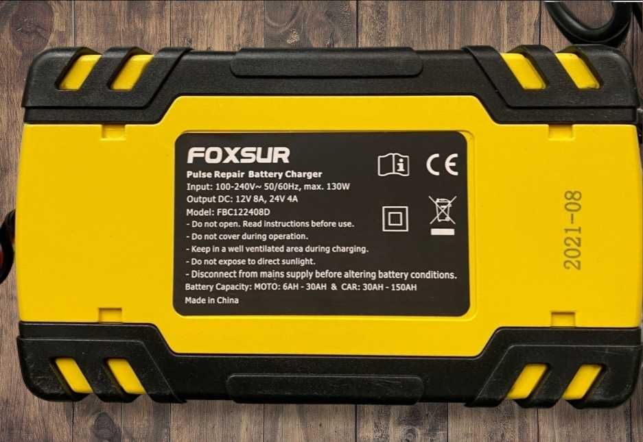 Автомобильное зарядное устройство foxsur 12v 24v