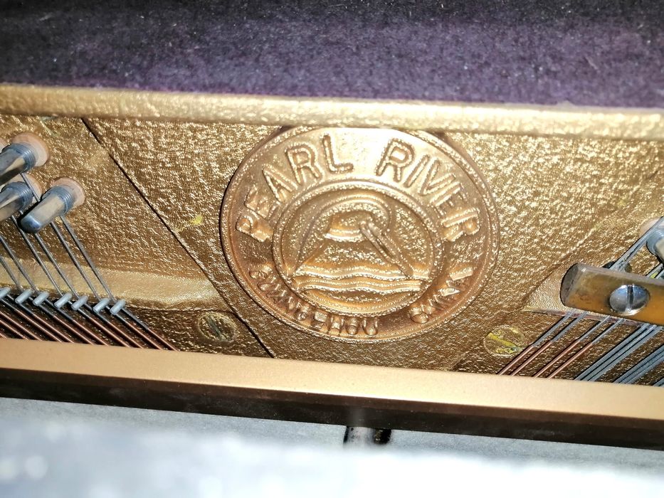 Piano Vertical Pearl River Preto