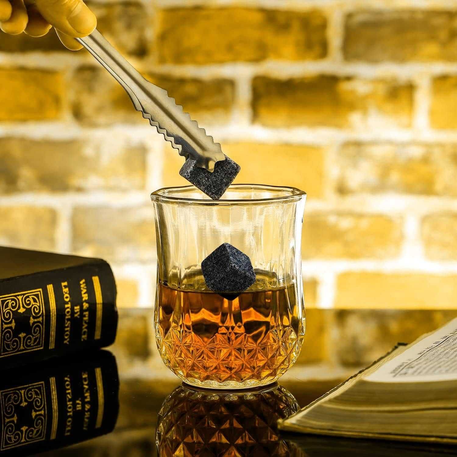 PREZENT na dzień chłopaka SZKLANKI DO WHISKY kostki KUFEREK na prezent