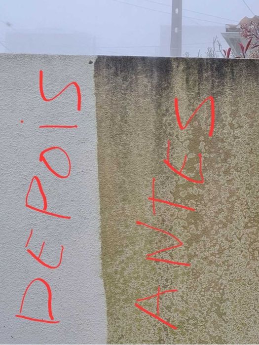 Limpeza / Lavagem de telhados, fachadas, muros, terraços e passeios