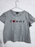 Szara koszulka damska Tommy Hilfiger Tshirt damski bluzka