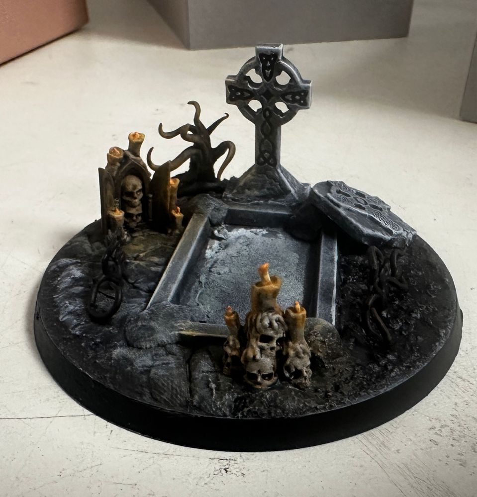 Lady Olinder - Pintada e Custom Base- Warhammer Age of Sigmar