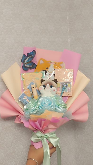 Букети з атласної стрічки