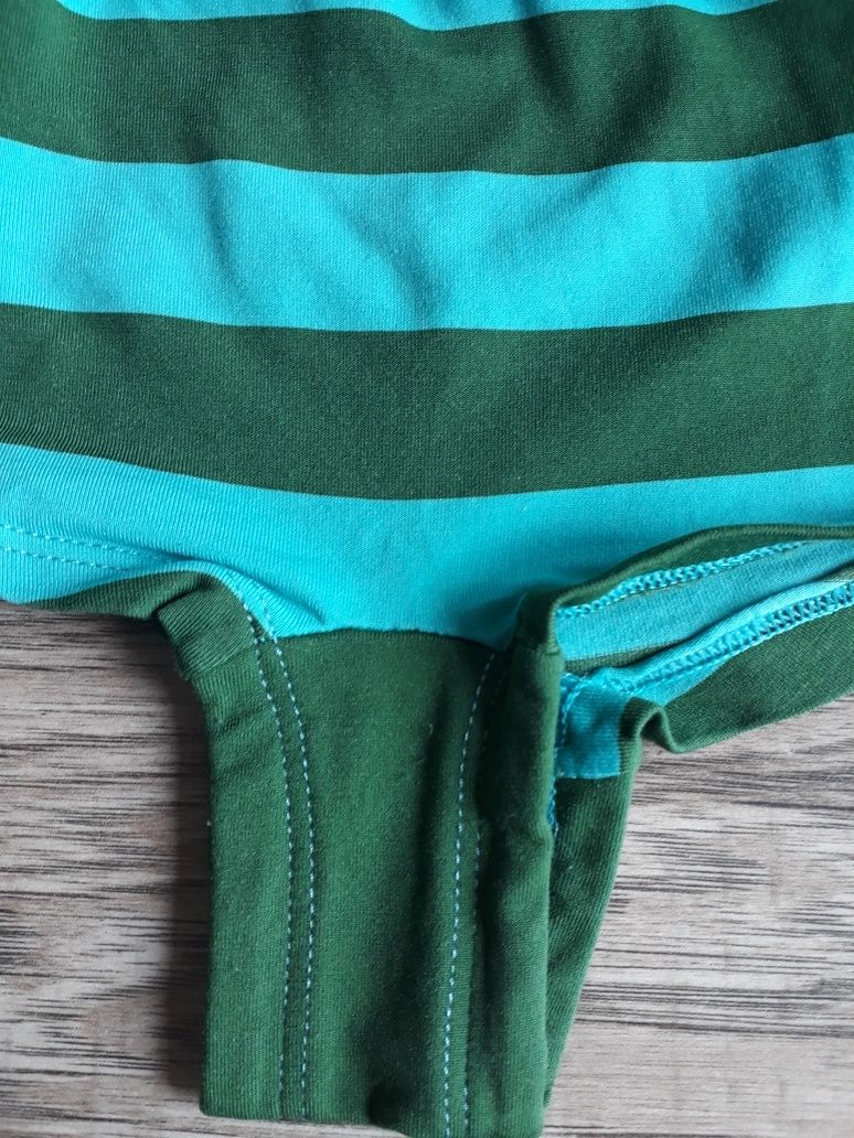 Zestaw top damski + majtki rozmiar M szerokie ramiączka w paski