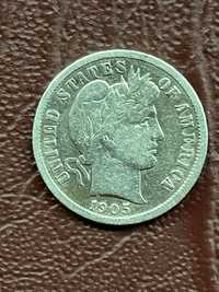10 центов 1905 г. США