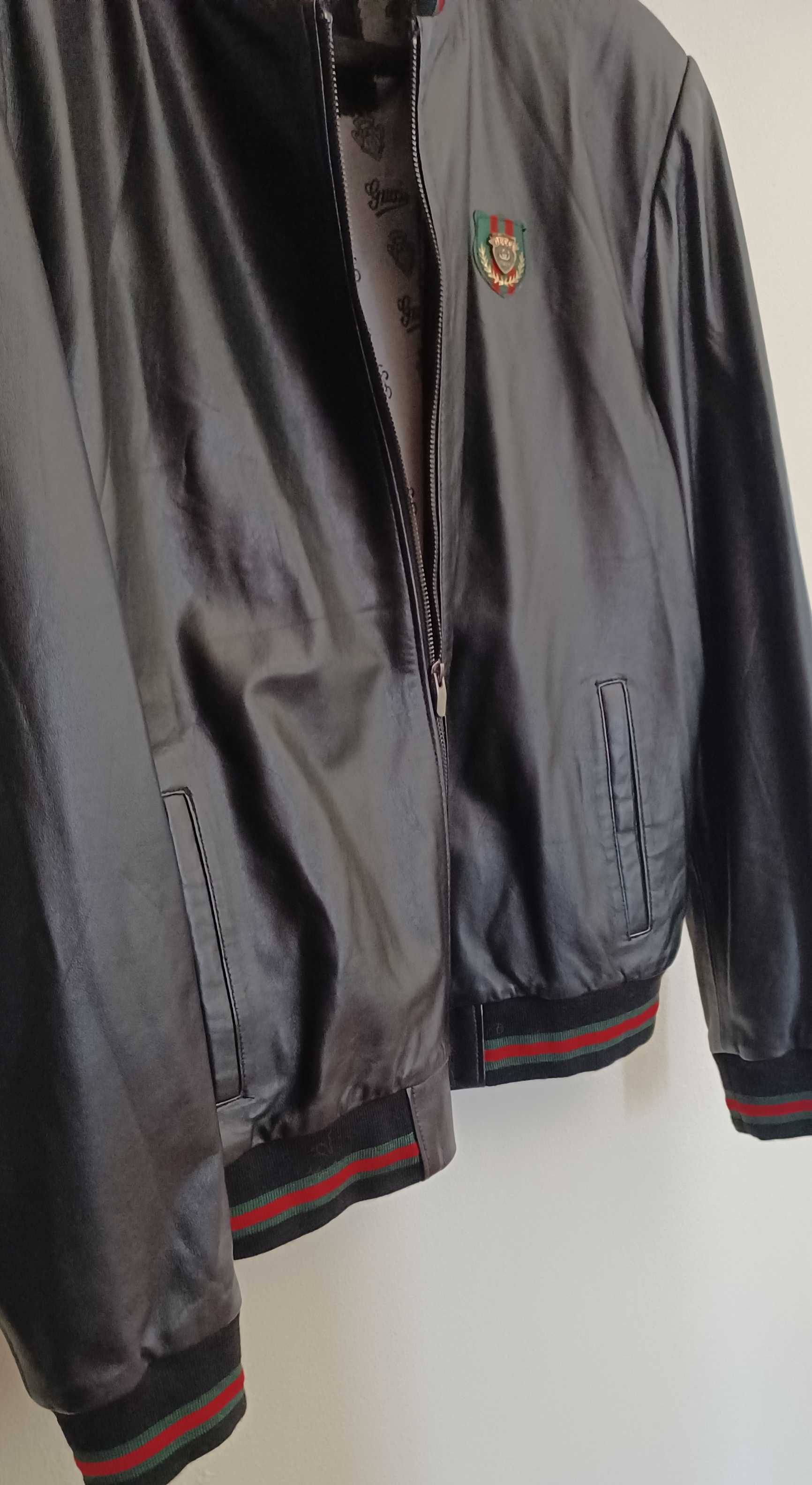 Kurtka  Gucci outlet skóra naturalna   rozm 4 x XL (60)