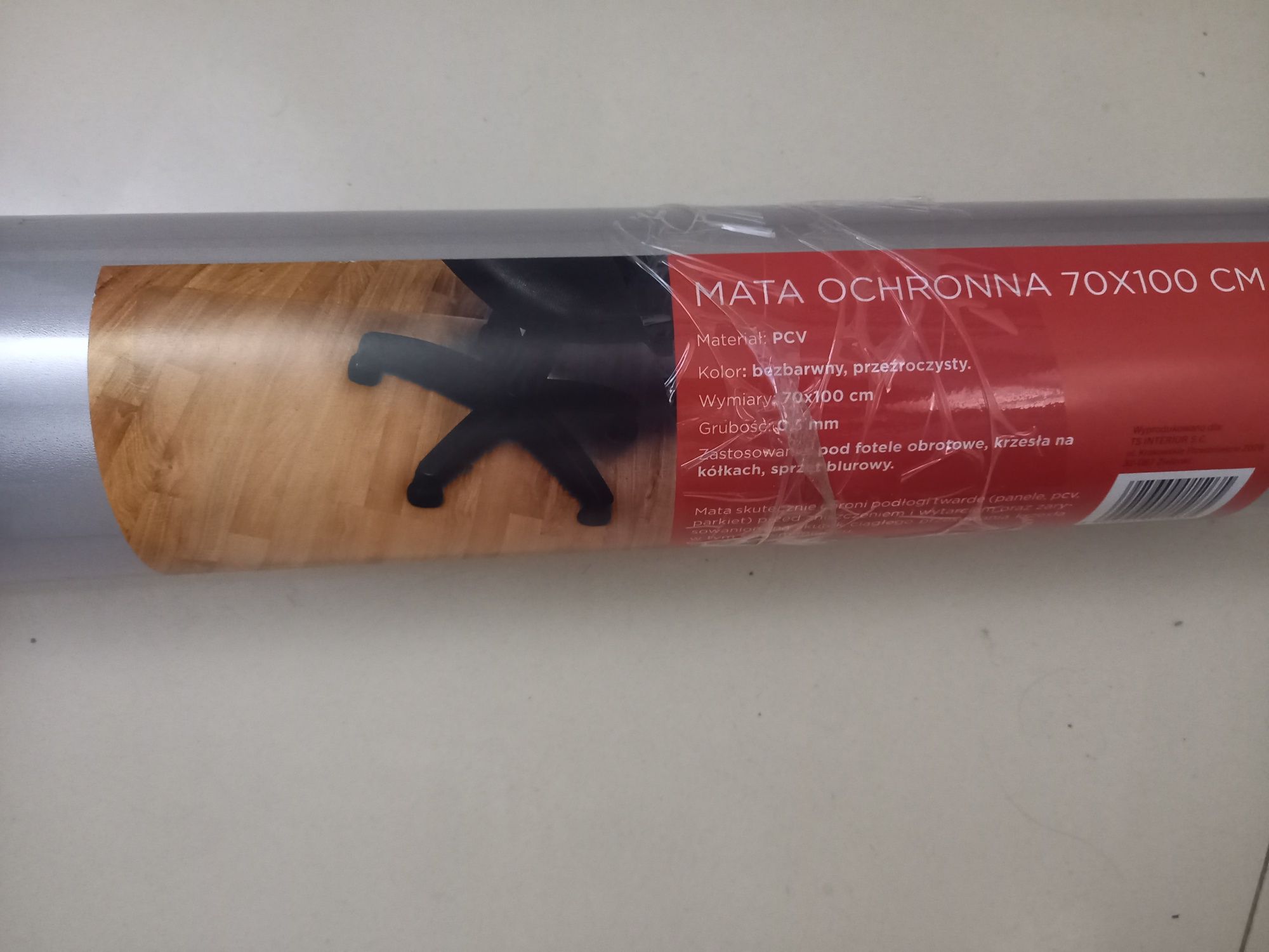 Mata ochronna pod krzesło podkładka 100x70 gruba nowa ochrona podłogi