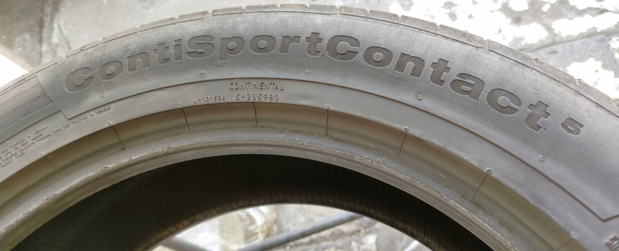 1x 235/55r19 Continental ContiSportContact 5 Suv 101v