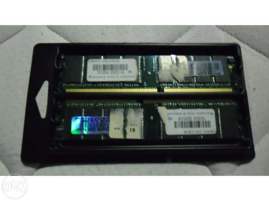 Memória ram ddr 256mb 2x