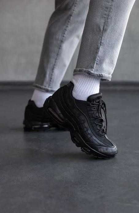 Мужские кроссовки Nike Air Max 95 Black 40-45 найк аир Скидка!