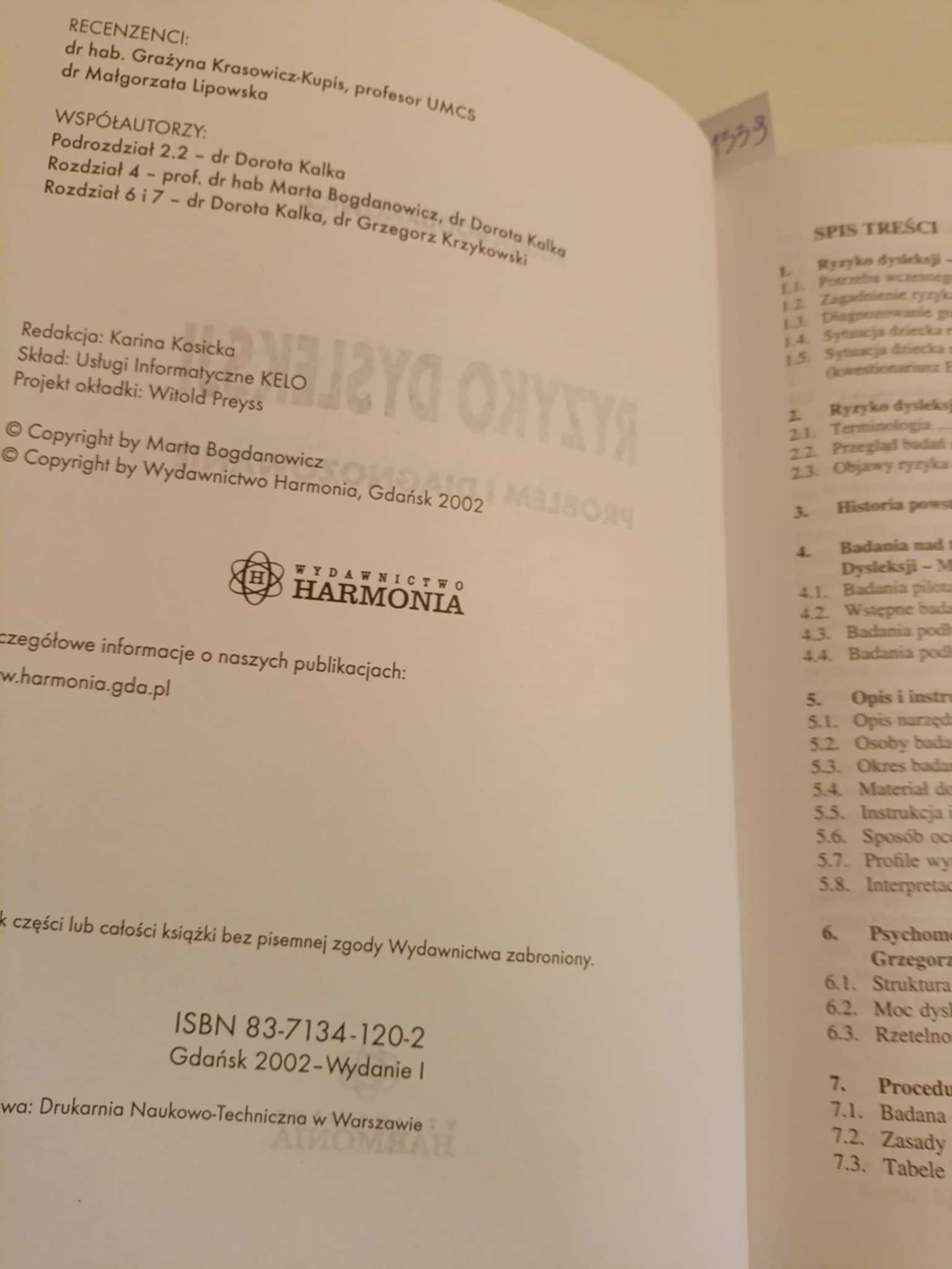 Ryzyko dysleksji problem i diagnozowanie - Marta Bogdanowicz