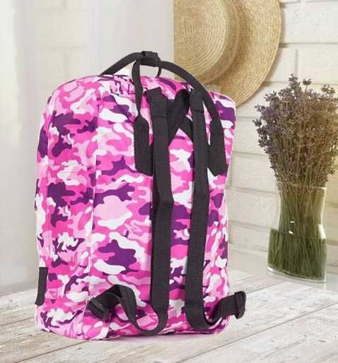 Стильный рюкзак сумка школьный, женский, для девочки розовый камуфляж