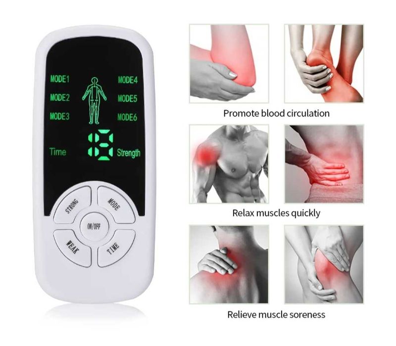Eletroestimulador muscular massagem EMS + TENS Fisioterapia Musculação