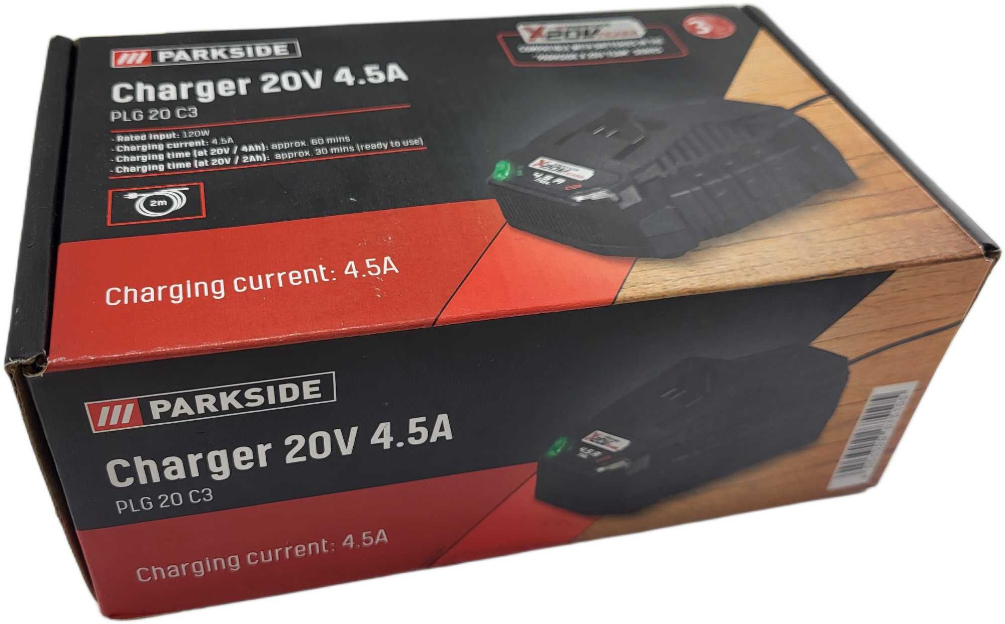 Ładowarka do akumulatorów PLG 20 C3, 20 V 4,5 A Parkside
