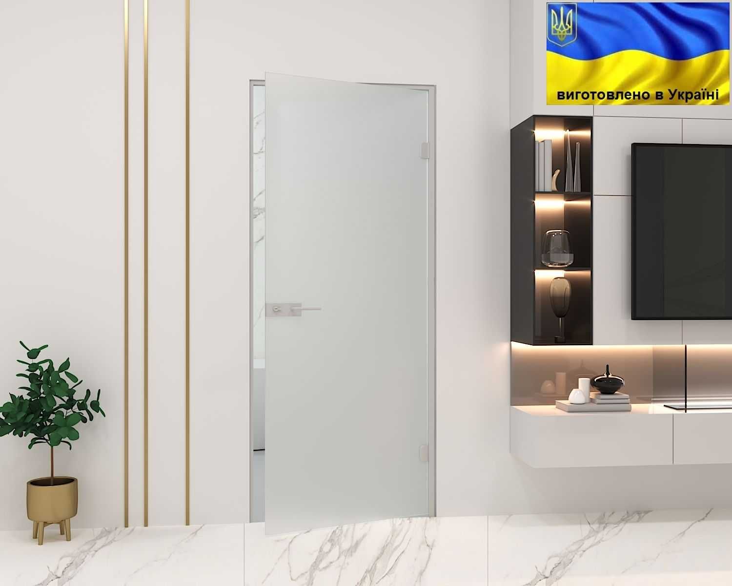 Двері скляні межкімнатні. Двері в коробі. Маятникові. Роздвіжні.