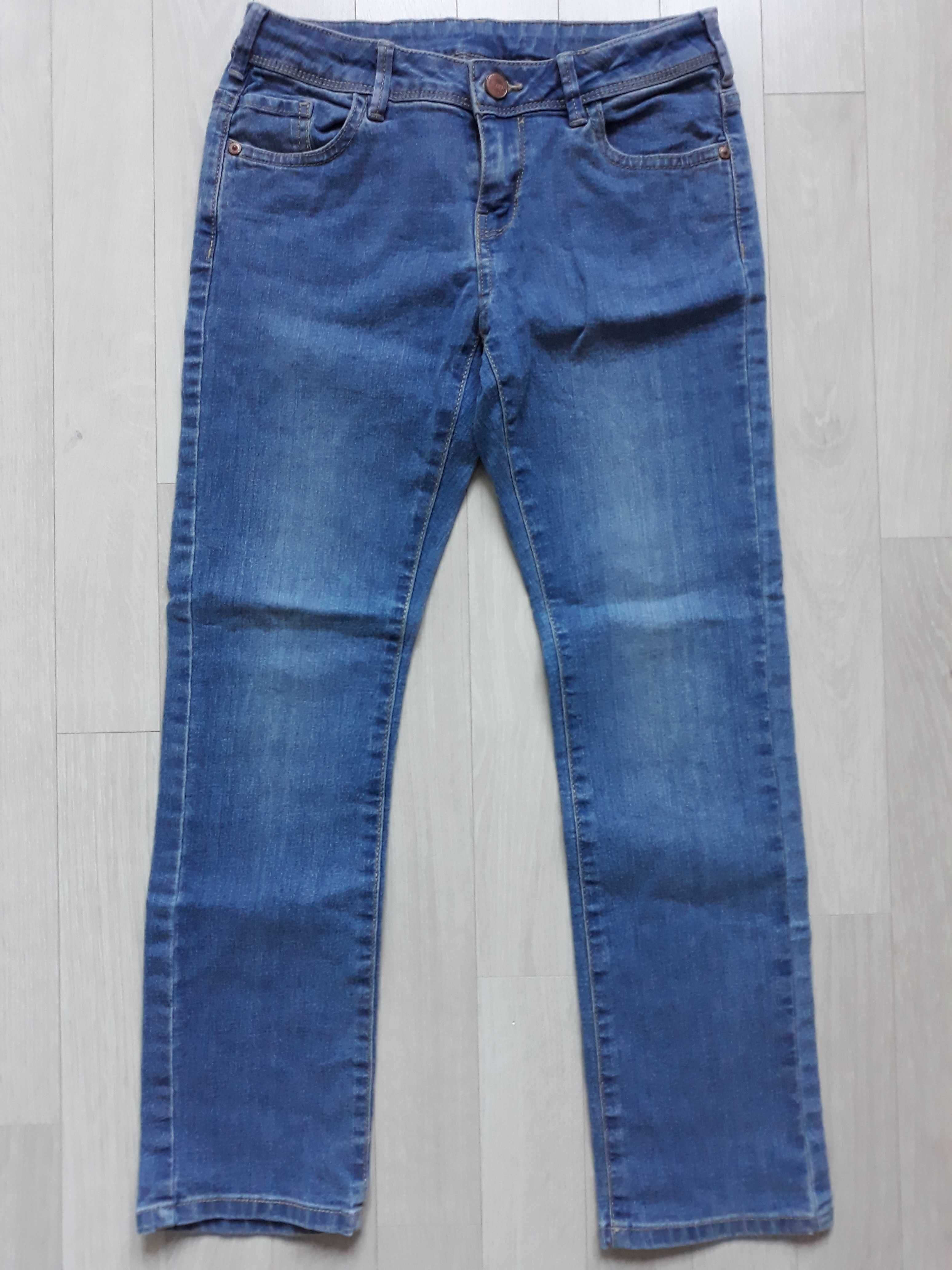 C&A niebieskie spodnie jeansy 140 cm jak nowe