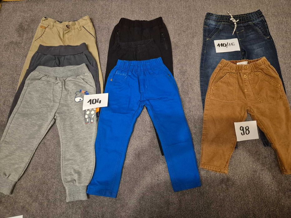 Spodnie dresowe i jeans 104