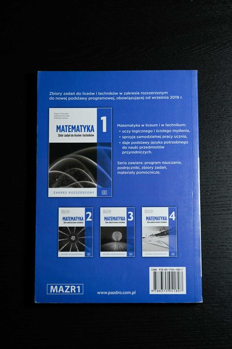 Zbiór zadań Matematyka 1, zakres rozszerzony, Pazdro