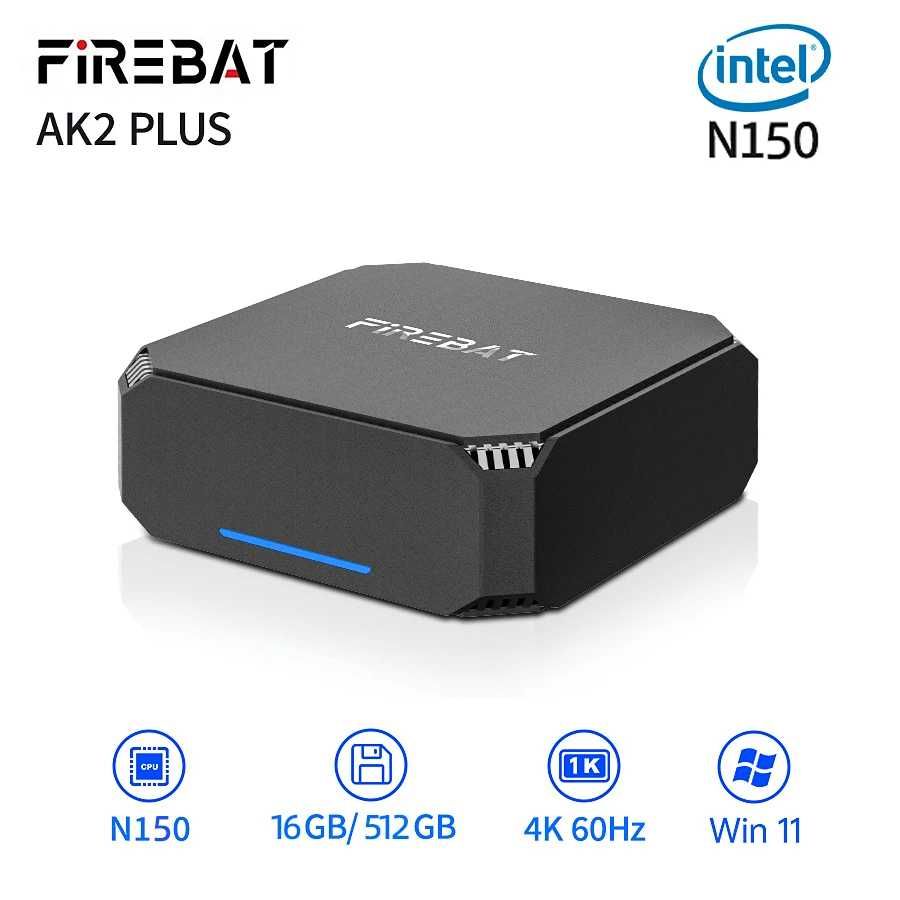 Міні ПК Firebat AK2 Plus / Intel N150 / 16 Gb DDR5/ 512 Gb / WIFI5 BT