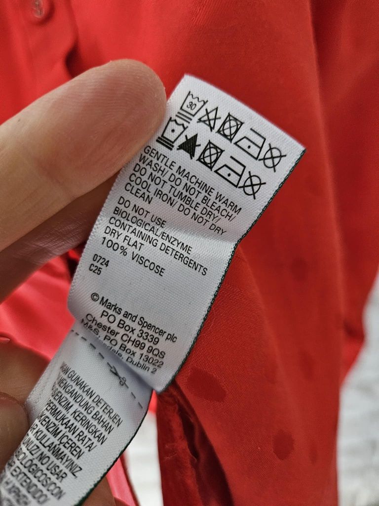 Koszula czerwona Marks&Spencer