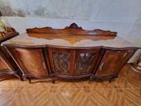 Mobilia sala jantar, 2 móveis, 1 Mesa, 6 cadeiras. (Restaurada)